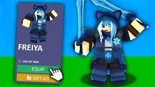 I became the FREIYA KIT in Roblox Bedwars [upl. by Arraeis]