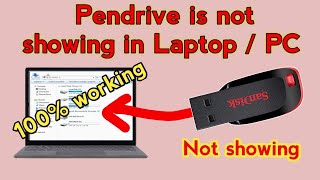 pendrive is not showing in laptop TechnicalCodingSupport pendrive show nahi ho raha hai pc mai [upl. by Siravat]