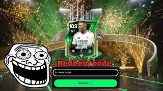 New Redeem Code  Hunting for Mbappe Begins fcmobile [upl. by Piks]