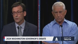 Washington governors debate Ferguson Reichert on gun control Second Amendment [upl. by Scarrow]