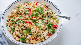 Quick Chinese Chicken Salad with Ramen [upl. by Aleacim508]