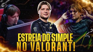 S1MPLE NO VALORANT JOGADOR FAZ SUA ESTREIA NO VALORANT DURANTE SHOWMATCH [upl. by Malti]