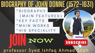 Lecno334Biography of John DonneJohn Donnepoetry [upl. by Best]