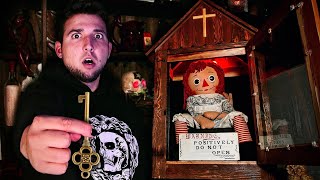 UNLOCKING the REAL ANNABELLE in MOST HAUNTED PLACE on EARTH  Warren Museum [upl. by Tireb960]