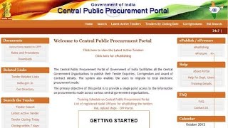 E Tendering Process I Tender Procedure Through CPP Portal [upl. by Reiners710]