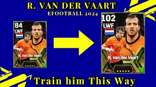 R Van Der Vaart Max Level Upgrade in efootball 2024 Mobile [upl. by Kassaraba]