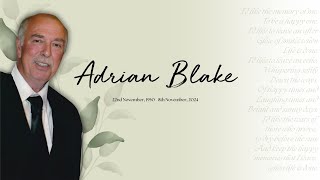 Live Stream of the Funeral Service of Adrian Blake [upl. by Sidonnie]