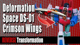 Reverse Transformation Deformation Space DS 01 Crimson Wings Rock FX Review [upl. by Marielle99]