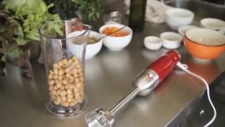 Hummus de garbanzos y zanahoria por Deborah de Corral  Licuadora Hand Blender Peabody [upl. by Raffo]