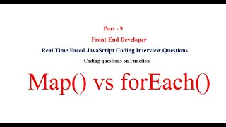 Map vs forEach in JavaScript  Difference between map and forEach method in JavaScript [upl. by Lavery825]