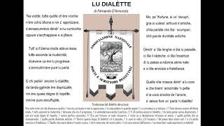 Il DIALETTO Lu dialètte  di Fernando DAnnunzio  dialetto abruzzese [upl. by Aramen333]