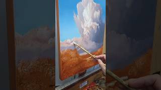 Cumulonimbus are the most awesome of clouds oilpainting [upl. by Masry]