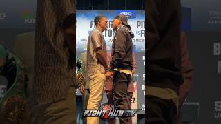 David Benavidez STARES DOWN Morrell in INTENSE face off [upl. by Couchman]