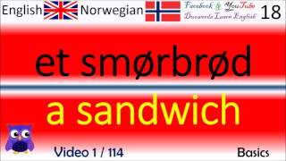 01 Basics  Grunnleggende Norsk  Engelske Ord  Norwegian  English Words læring engelsk lære [upl. by Kandy]