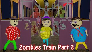 Gulli Bulli In Zombies Train Part 2  Railway Station  Gulli Bulli  Make Joke Horror [upl. by Naarah957]