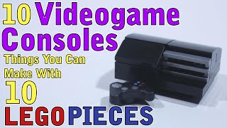 10 Videogame Consoles you can make with 10 Lego pieces [upl. by Mccallion]