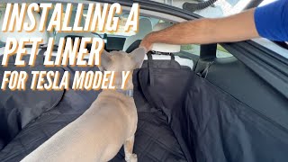 PetDog Trunk Liner for the Tesla Model Y [upl. by Hadden972]