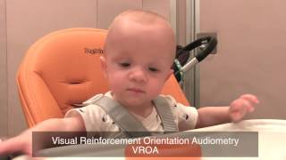 Hearing Test  Visually Reinforced Orientation Audiometry VROA [upl. by Bunny]