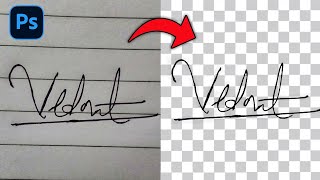 How To Convert a Signature Into a Digital Signature With Photoshop  Transparent Signature [upl. by Siloum]