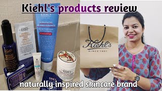 KIEHLS PRODUCTS REVIEW  NATURALLY INSPIRED SKINCARE BRAND  MANISHA AVHAD [upl. by Thacker]