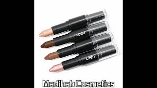 China Madihah Double Head Highlighter Contouring Stick Creamy Makeup Brighten Contour Stick Factory [upl. by Alodee225]