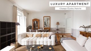 Luxury Paris Apartment For Rent 3 Bedrooms  ChampsElysées 8th District  PARISRENTAL  REF59380 [upl. by Selie]