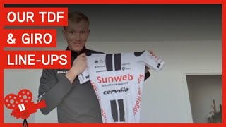 Team Sunweb 2020 Tour de France and Giro dItalia lineups [upl. by Olyhs]