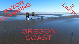 Hunting For Razor Clams on the Oregon Coast razorclams oregonbeach clamminoregon [upl. by Sheridan]