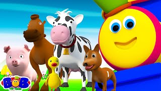 Bob The Train Went To The Farm  More Nursery Rhymes amp Baby Songs by Bob The Train [upl. by Aciraa]