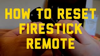 How to Reset Fire TVFirestick Remote [upl. by Tavis]