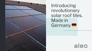 Solar Roof tiles made in Germany [upl. by Yllod449]