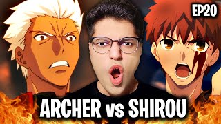 ARCHER vs SHIROU  Fate Unlimited Blade Works Episode 20 REACTION [upl. by Dranel489]