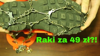 Test raczków Unboxing i opinia na temat tanich raków raczki na buty z Allegro [upl. by Thisbee]