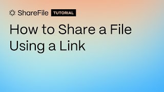 How to Share a File Using a Link [upl. by Sherm]