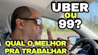 QUAL O MELHOR UBER OU 99 [upl. by Grissom805]