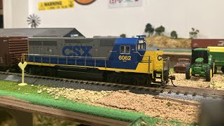 Review Bachmann CSX GP40 6062 YN2 with DCC [upl. by Tooley391]