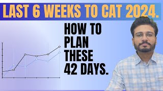 Last 6 weeks to CAT 2024  How to plan ahead 🧠🗒🖊🔥 [upl. by Gahan469]