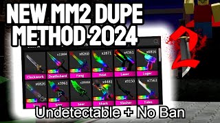 NEW MM2 DUPE   Working dupe MM2 GLITCHES  PC [upl. by Eirhtug]