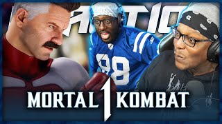 Mortal Kombat 1  Official OmniMan Gameplay Trailer Reaction [upl. by Pardo497]