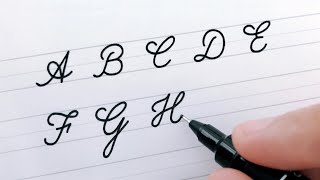 Cursive Writing  Letters A to Z  For Beginners  Worksheets to Improve Handwriting [upl. by Peery]