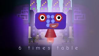 6 TIMES TABLE NUMBER BLOCKS BY ABOUT ART 2 [upl. by Alexis]