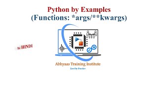 15Arguments of Function  args and kwargs  Dictionary  Python Tutorial for Beginners in Hindi [upl. by Hizar]