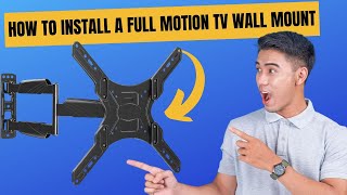 How to install a full motion TV wall mount [upl. by Keir759]