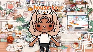 BIG FAMILY 2024 autumn house tour 🏡💞🍂  VOICED 📢  Toca Boca Life World [upl. by Morrill]