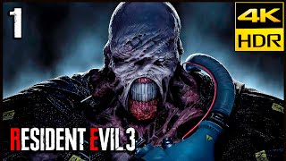 RESIDENT EVIL 3 REMAKE Parte 1 Gameplay Español 4K HDR  Resident Evil 3 Nemesis Hardcore [upl. by Ydualc]