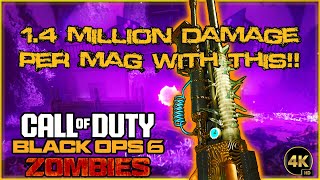 BO6 ZOMBIES 14 MILLION DAMAGE PER MAG WITH THIS GUN SHRED MANGLERS bo6zombies bo6 4k [upl. by Darrill]