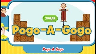 Curious George Pogo a Gogo video del juego para niños [upl. by Adnolohs]