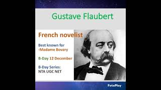 Gustave Flaubert  Life works amp Bday updateliteratureenglishliteratureMadame Bovarystudents [upl. by Akinyt]