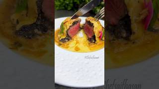 Beef Wellington Ravioli BeefWellingtonRavioli Steak ravioli chefsaifhasan short [upl. by Leunas]