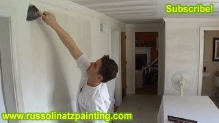 DIY How to Fix a Bad Skim Coat Wall Job using Hawk amp 16 inch Trowel Part 5  Dry Wall Repair [upl. by Daniela]